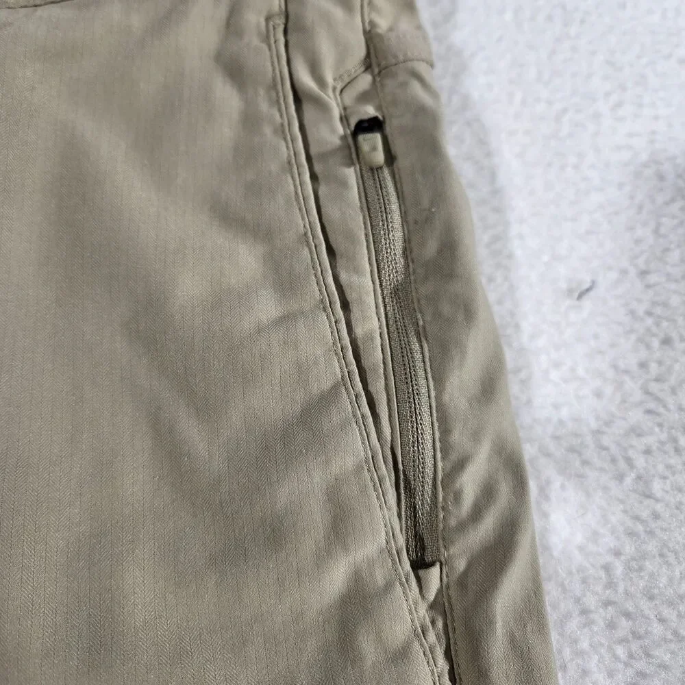 Nike Golf Tiger Woods Collection Shorts Mens 32 Khaki Tan Flat Front Outdoor